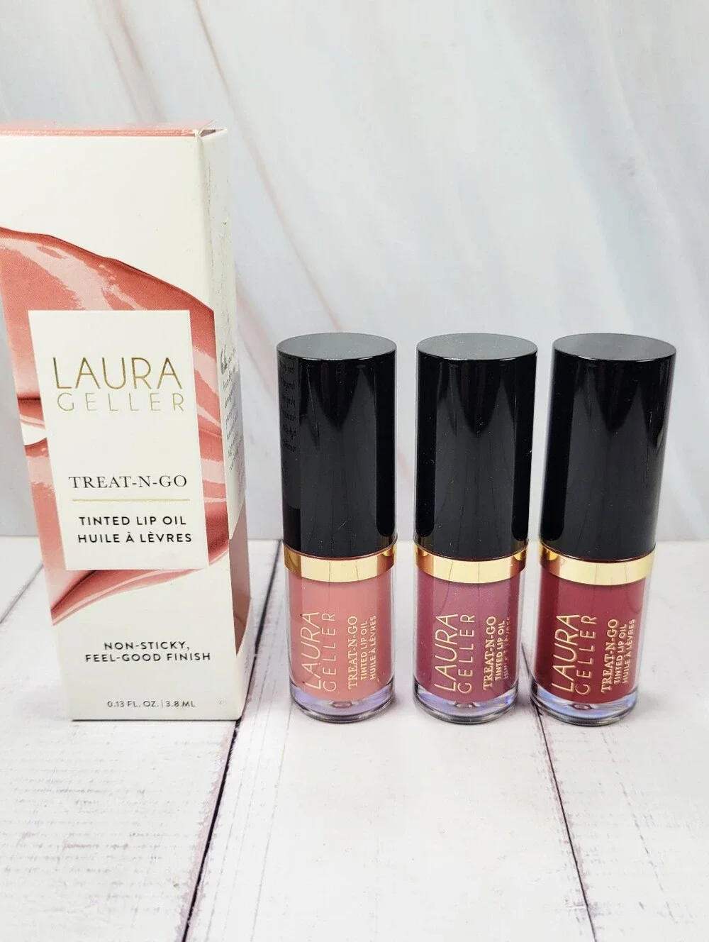 Laura Geller Treat-N-Go Tinted Lip Oil Bundle NEW!